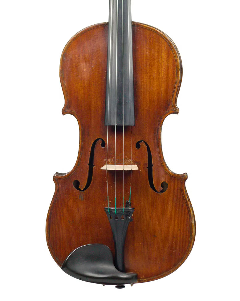 Violino de fábrica antiga alemã